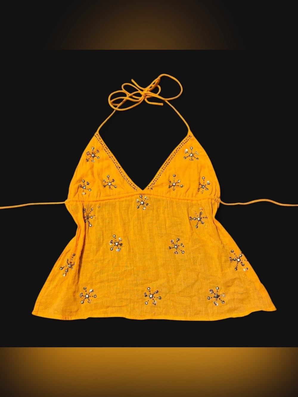 Fairy Beaded Floral Halter Top!